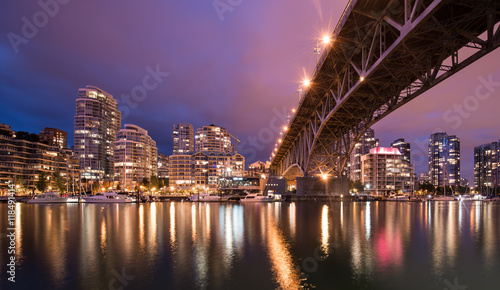 Vancouver hourbor at night
