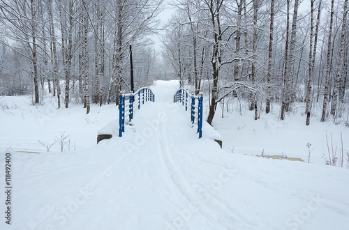 Winter January morning