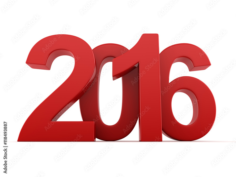 2016 New Year digits 2016 New Year digits