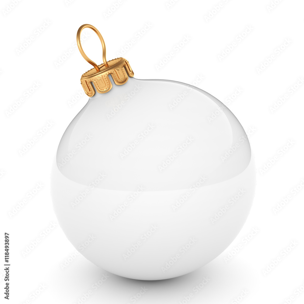 White Christmas ball White Christmas ball