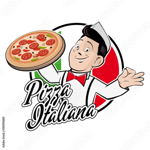 italian pizza sign