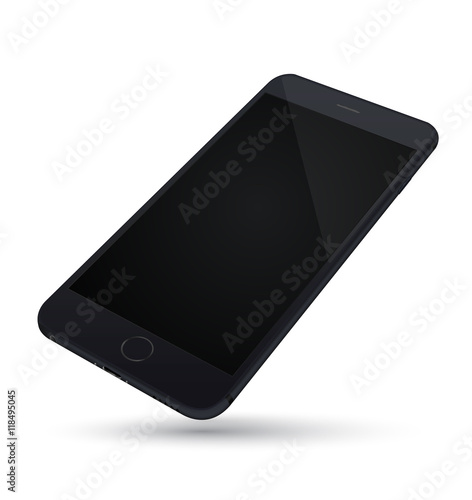 Smartphone vector realistic. Can use for printing, website, presentation element. for app demo on phone.