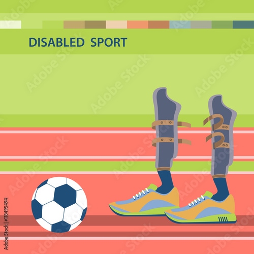 Disabled athletes sport competition