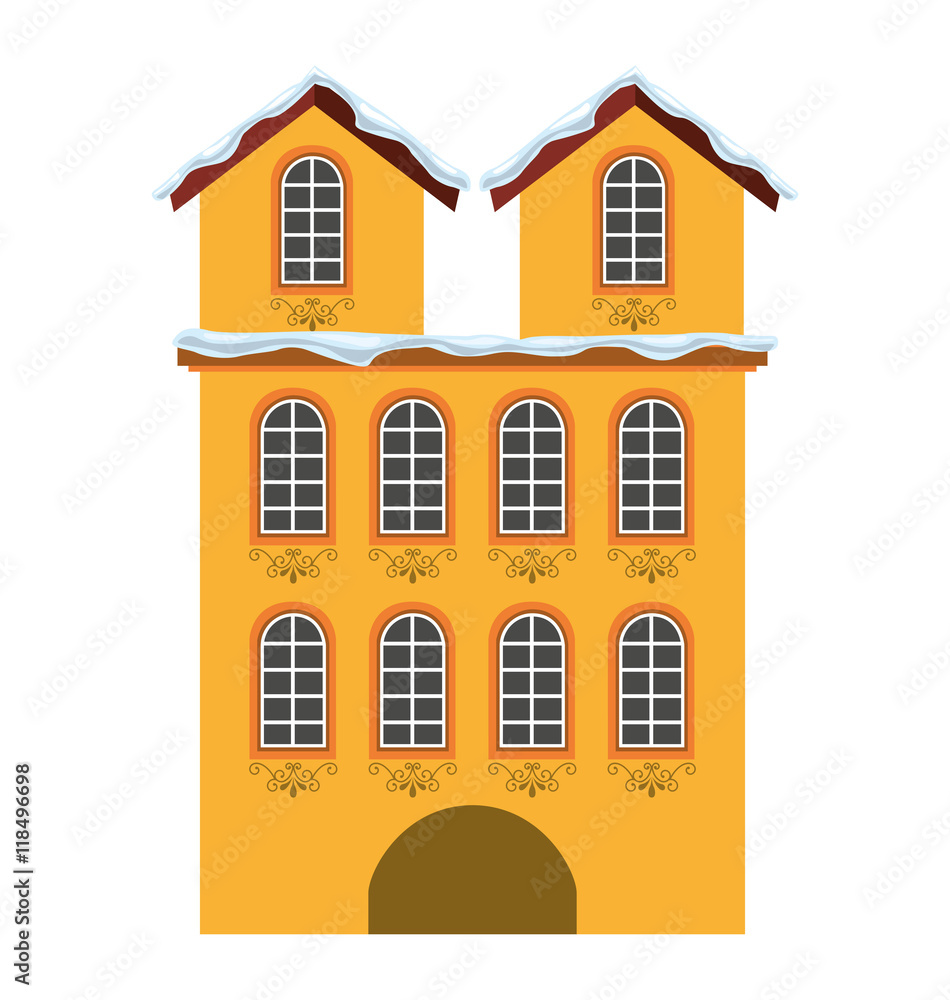 house building isolated icon