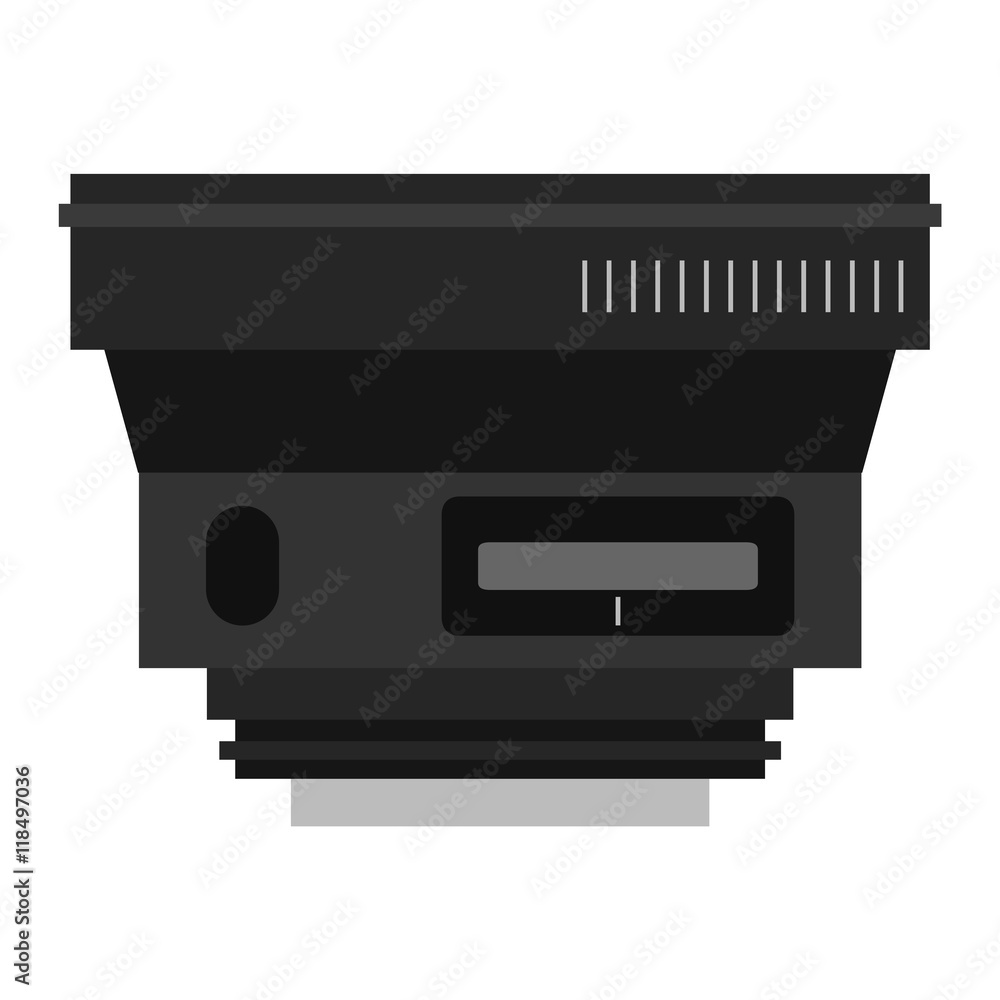 Obraz premium Photo optic lenses vector icon