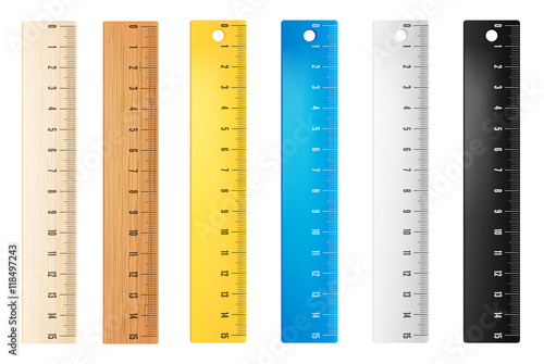 Plastic vector rulers