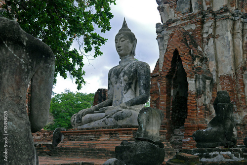 Buda in Ayutthaya. THAILAND