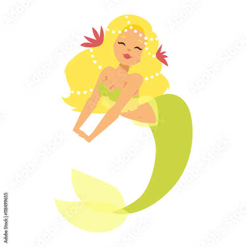 Mermaid nixie character vector