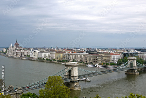 Panoramic view of Budapest, HUNGARY.