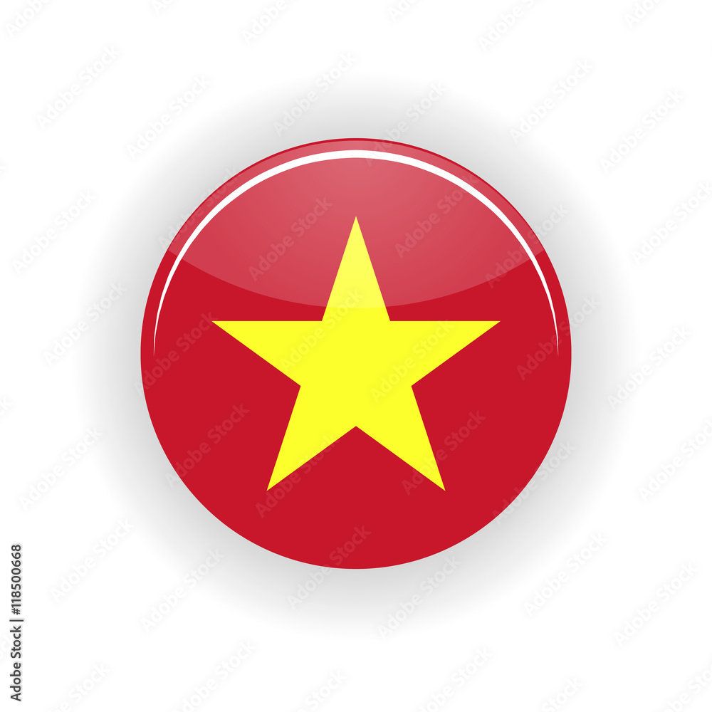 Vietnam icon circle isolated on white background. Hanoi icon vector illustration Vietnam icon circle isolated on white background. Hanoi icon vector illustration