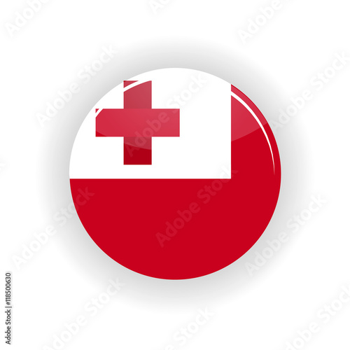 Tonga icon circle isolated on white background. Nuku alofa icon vector illustration photo