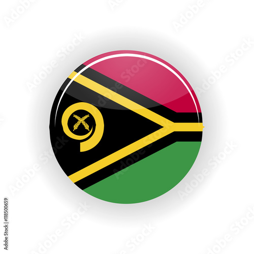 Vanuatu icon circle isolated on white background. Port Vila icon vector illustration