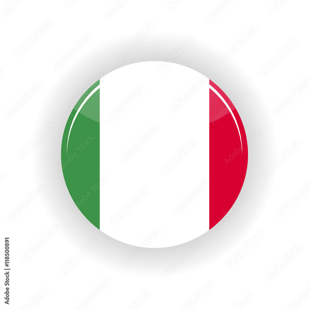 Italy icon circle isolated on white background. Rome icon vector illustration Italy icon circle isolated on white background. Rome icon vector illustration