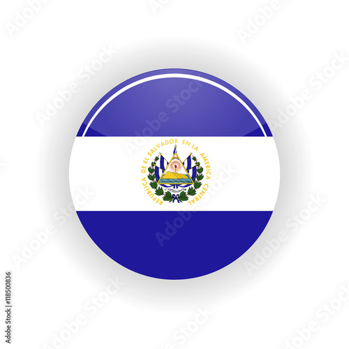 Free Download Salvador icon circle isolated on white background. San Salvador icon vector illustration - GFXLoad