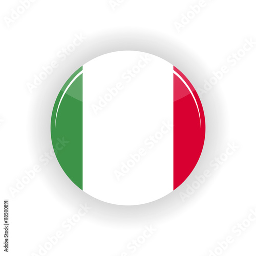 Free Download Italy icon circle isolated on white background. Rome icon vector illustration - GFXLoad