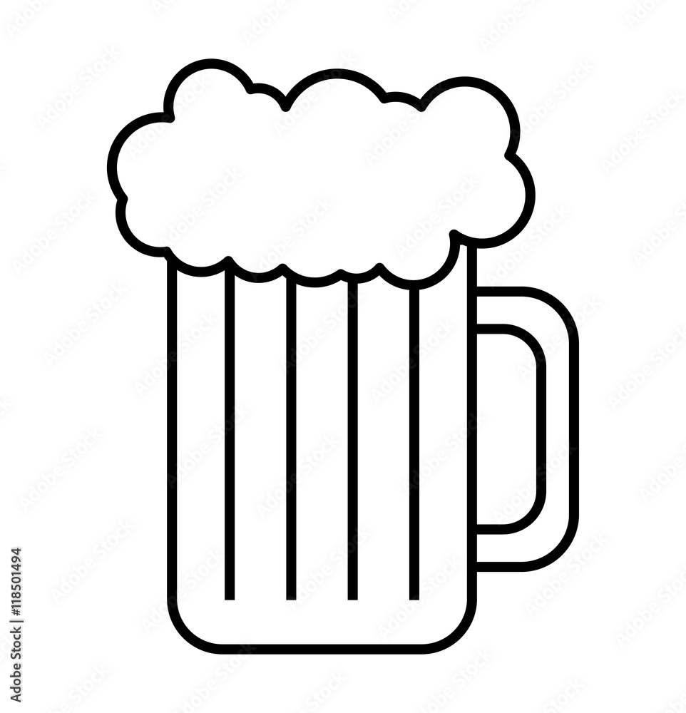 fresh beer container isolated icon fresh beer container isolated icon
