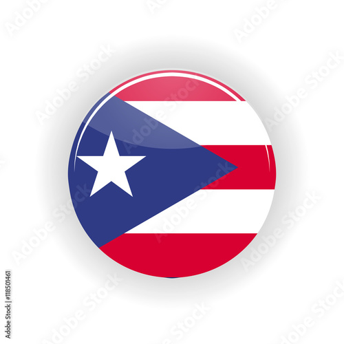 Puerto Rico icon circle isolated on white background. San Juan icon vector illustration Free Download Puerto Rico icon circle isolated on white background. San Juan icon vector illustration - GFXLoad