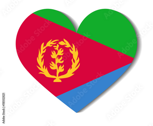 Free Download heart flag eritrea - GFXLoad