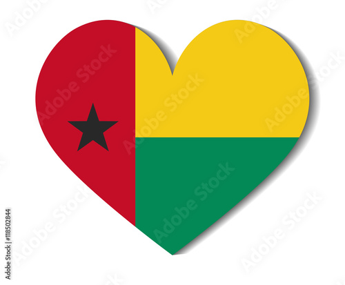Free Download heart flag guinea bissau - GFXLoad