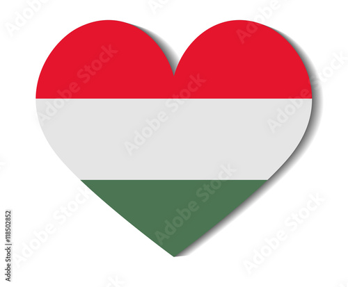 Free Download heart flag hungary - GFXLoad