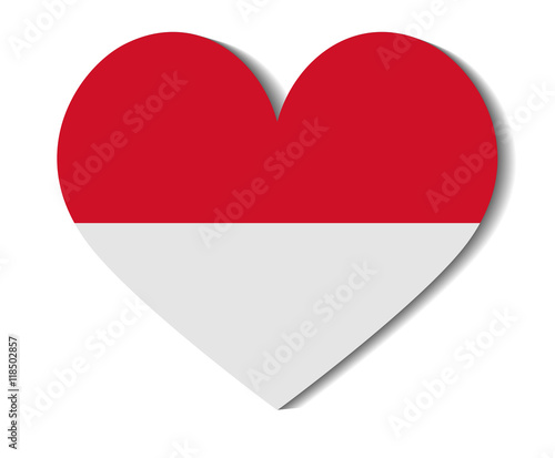 Free Download heart flag indonesia - GFXLoad