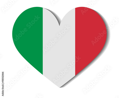 heart flag italy