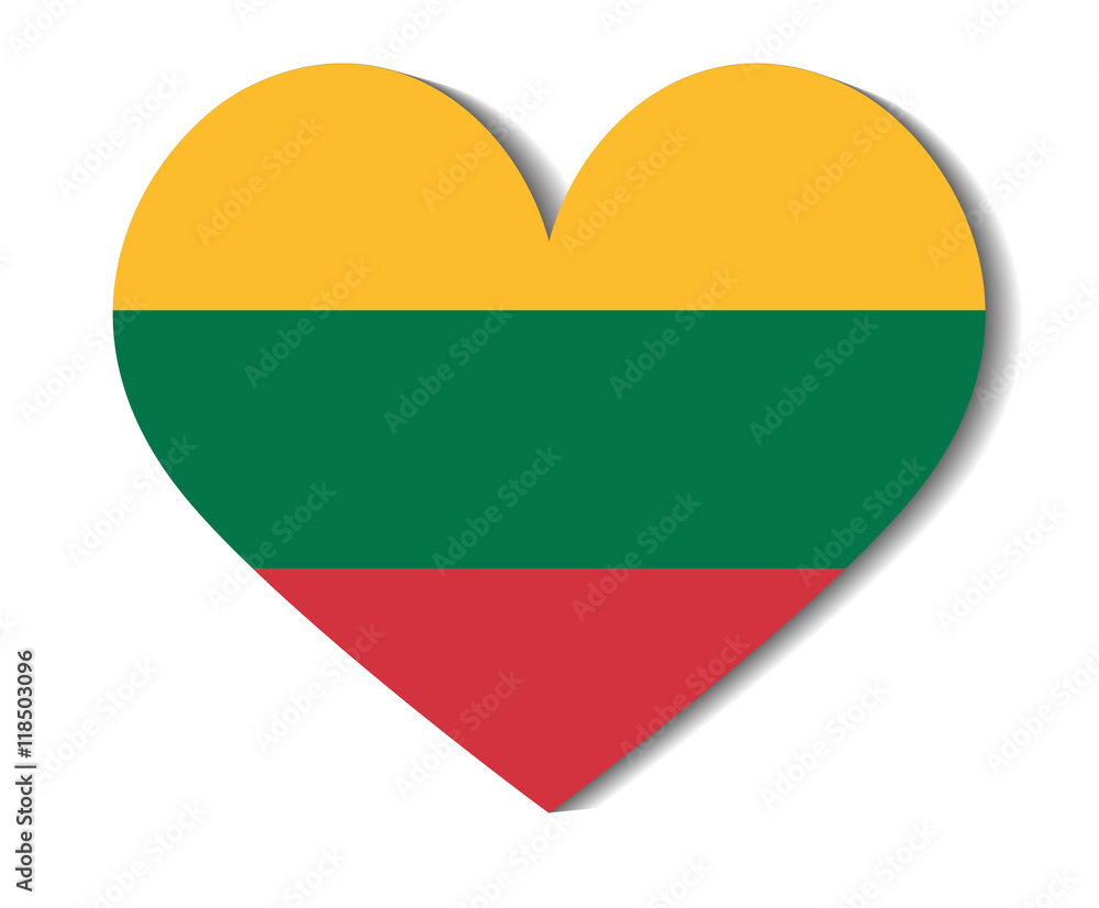 heart flag lithuania heart flag lithuania