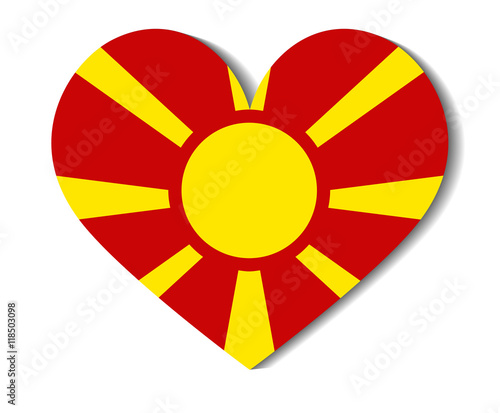 Free Download heart flag macedonia - GFXLoad