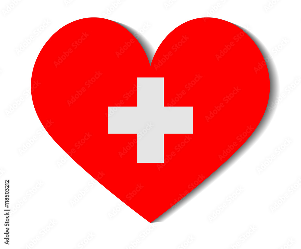 heart flag switzerland heart flag switzerland