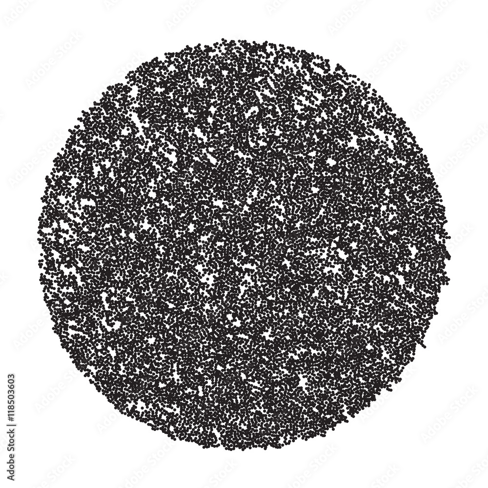 Vector halftone dots. Black dots on white background. Vector halftone dots. Black dots on white background.