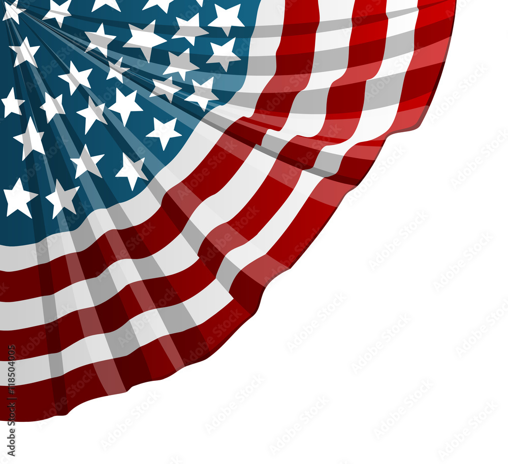 Obraz premium American flag ribbon 