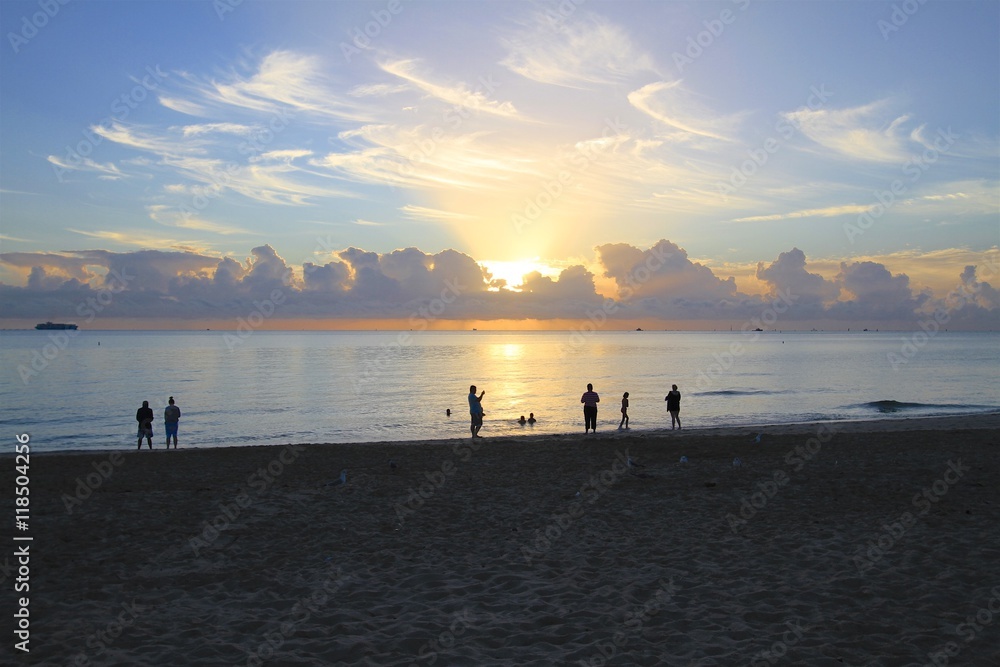 South Beach at sunrise