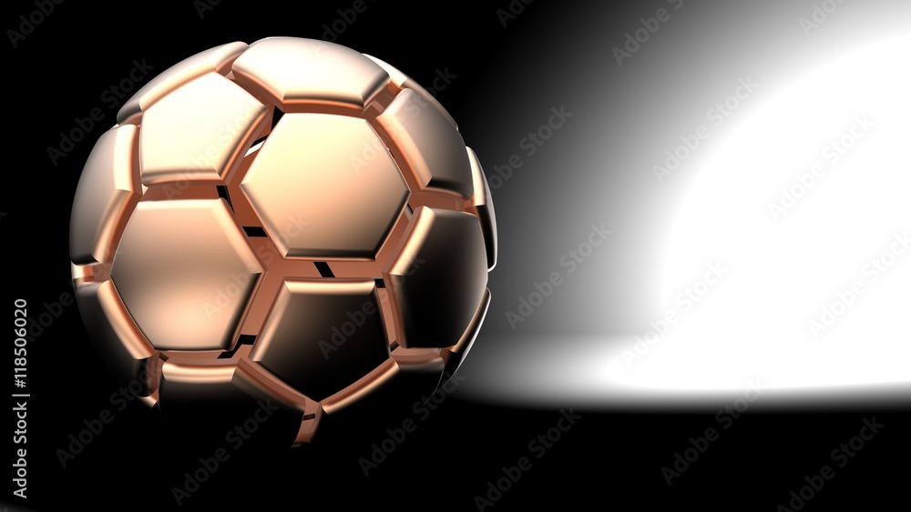 Obraz premium Soccer ball. 3D illustration. 3D CG.