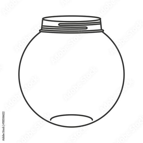 cute mason jar isolated icon