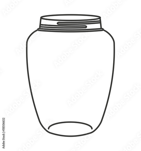 cute mason jar isolated icon