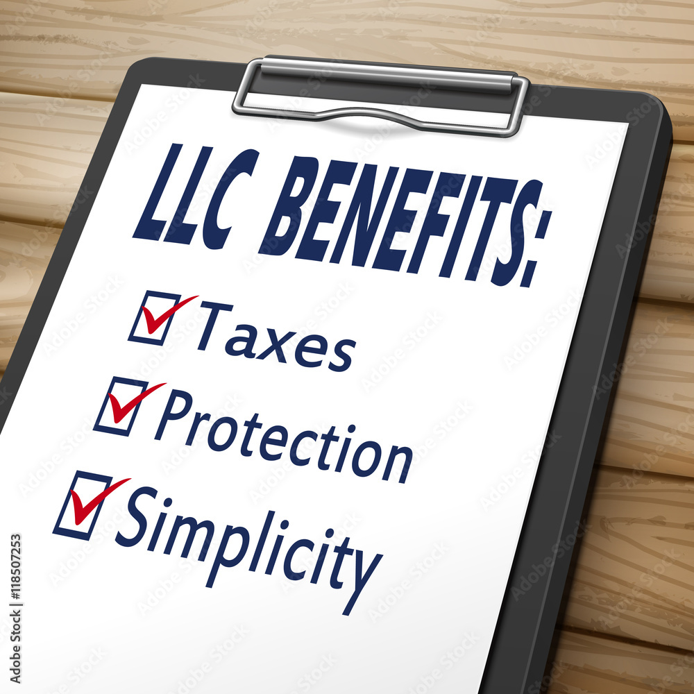 LLC benefits clipboard