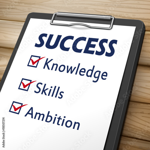 success clipboard illustration