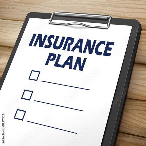 insurance plan clipboard