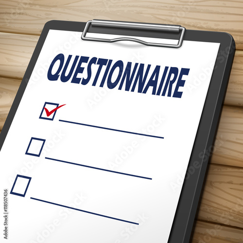 questionnaire clipboard image