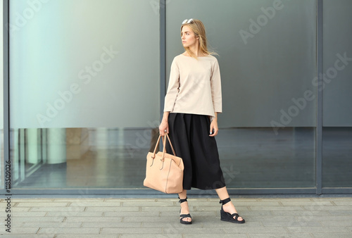 Beautiful stylish girl on s...