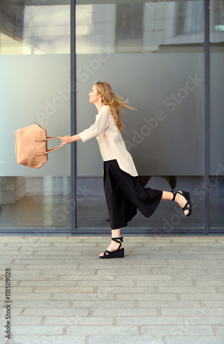 Beautiful stylish girl on s...