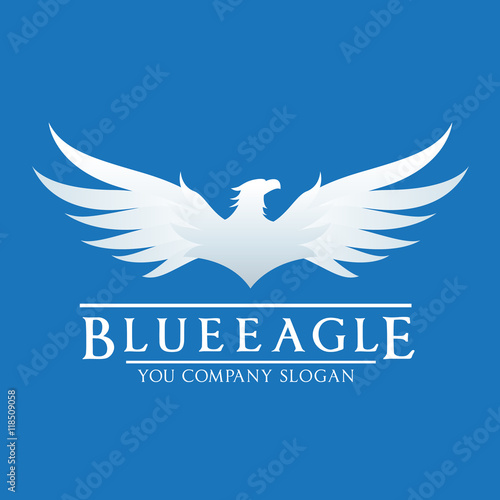 Blue Eagle Logo Wing Logo Stock Vector Adobe Stock Blue Eagle Logo Wing Logo Stock Vector Adobe Stock
