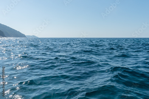 blue sea and sky background