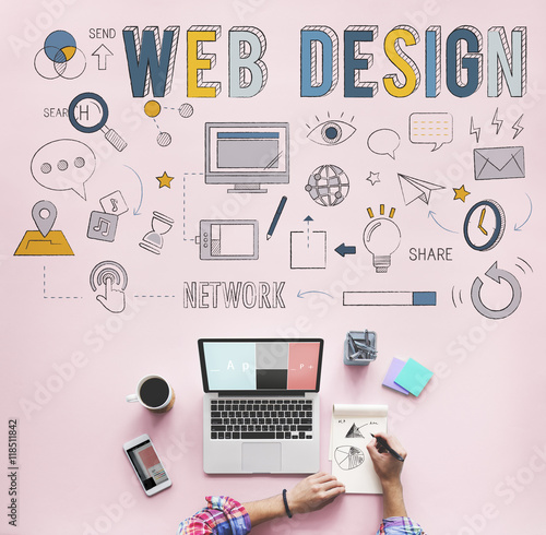 Web Design Technology Browsing Programming Concept photo