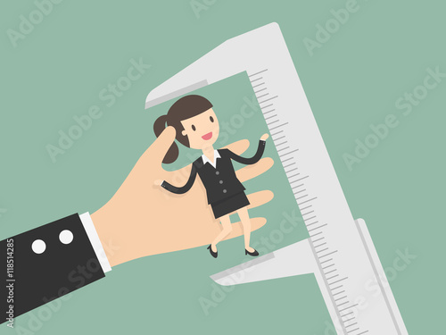 Employee Evaluation. Business Concept Cartoon Illustration.