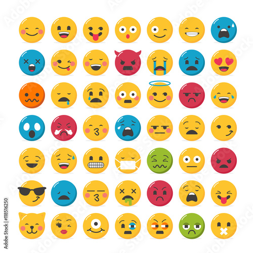 Lovely emoticons design