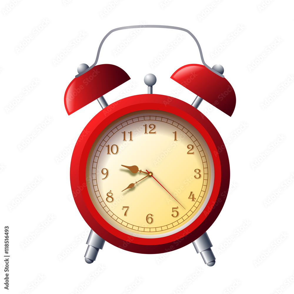 Classic Alarm Clock Vector Illustration Classic Alarm Clock Vector Illustration
