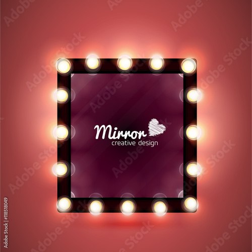 mirror realistic vector background