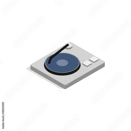 Hard disk icon in isometric 3d style on a white background