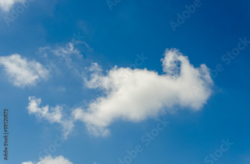 blue sky with clouds background © kedsirin